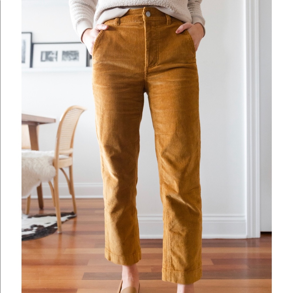 Everlane Corduroy straight leg crop